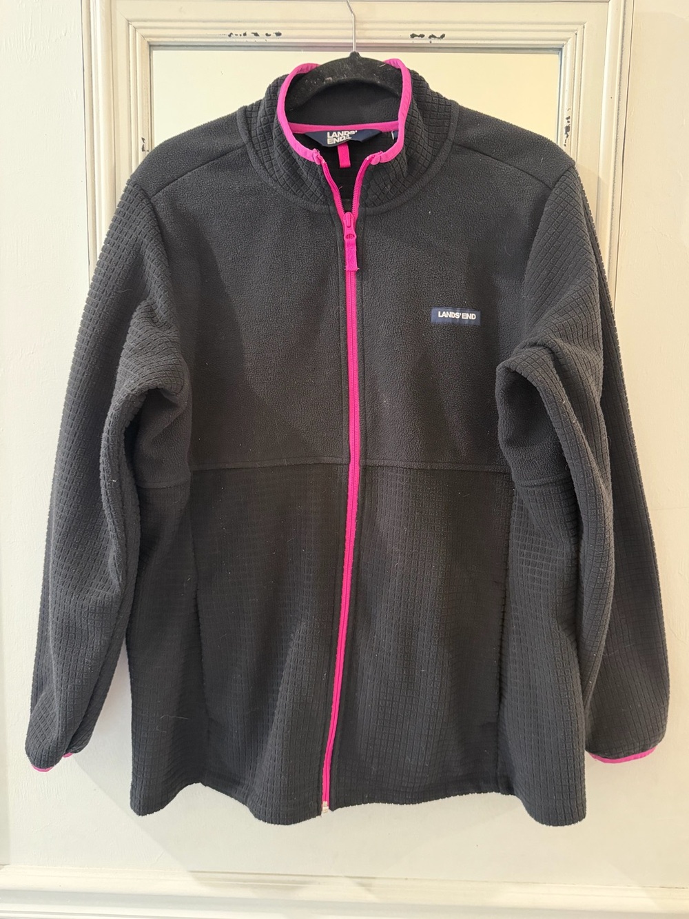 Land’s End Full Zip Grid Fleece Jacket